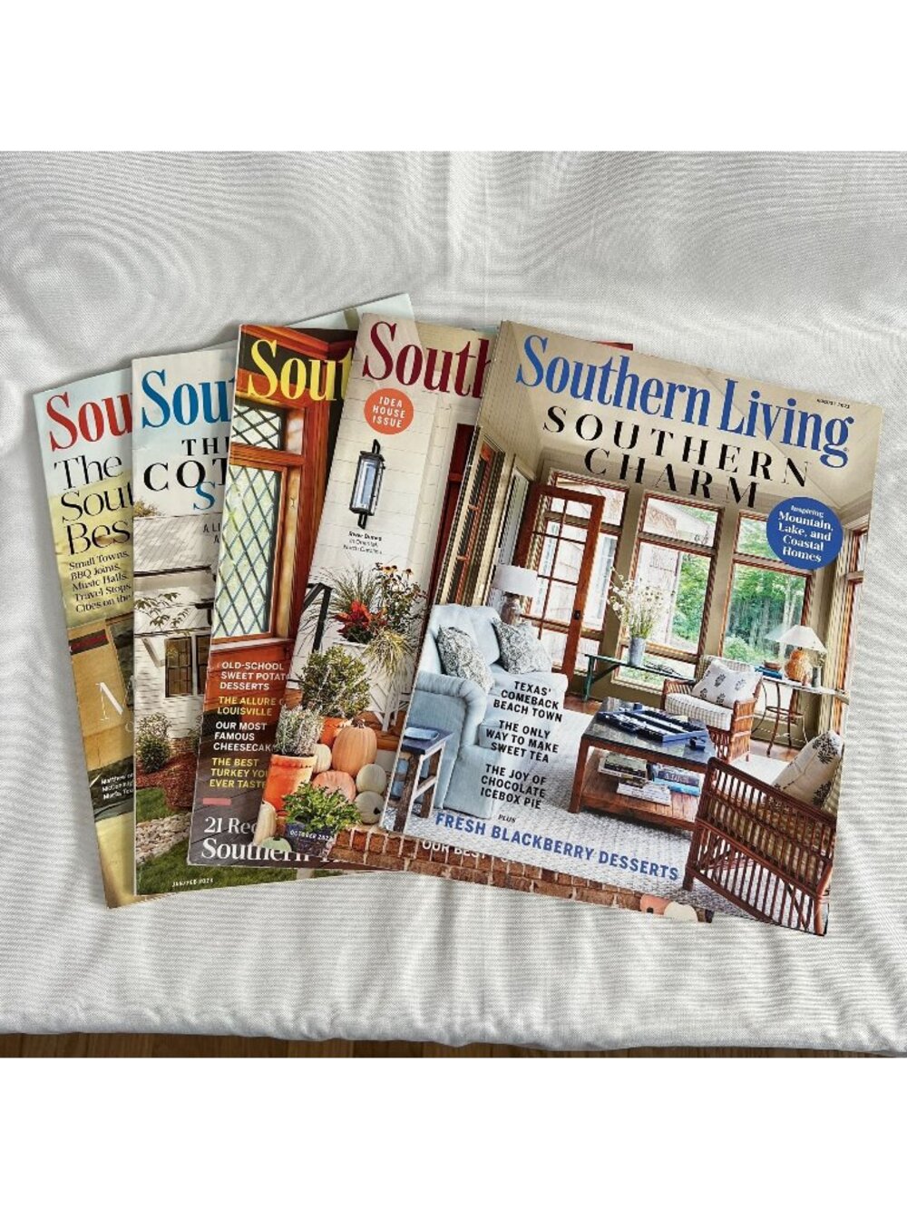 Southern Living Magazine Lot August 2022 - April 2024 Home Inspiration & Recipes